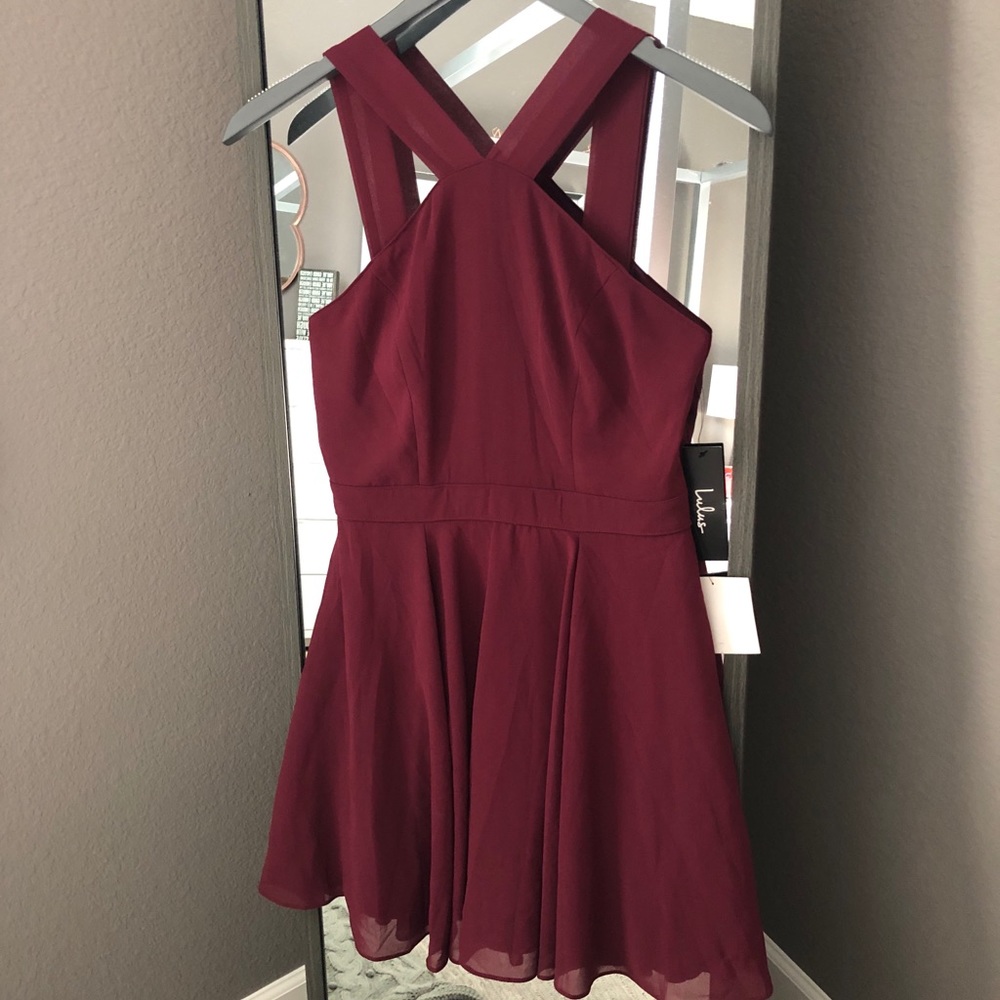 high neck dress